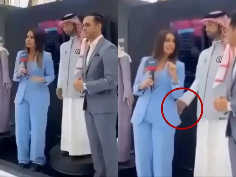 VIDEO: Robot masculino acosa a reportera en Arabia Saudí