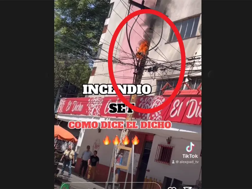 VIDEO: Se quema cafetería ‘Como Dice el Dicho’; actor de TV graba el momento