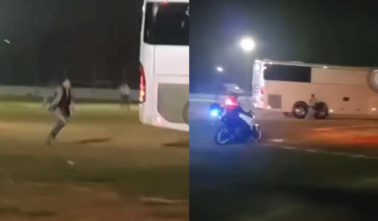 Olvidan a vocalista de ‘La Arrolladora Banda El Limón’ en Michoacán; corre para alcanzar el autobús | VIDEO