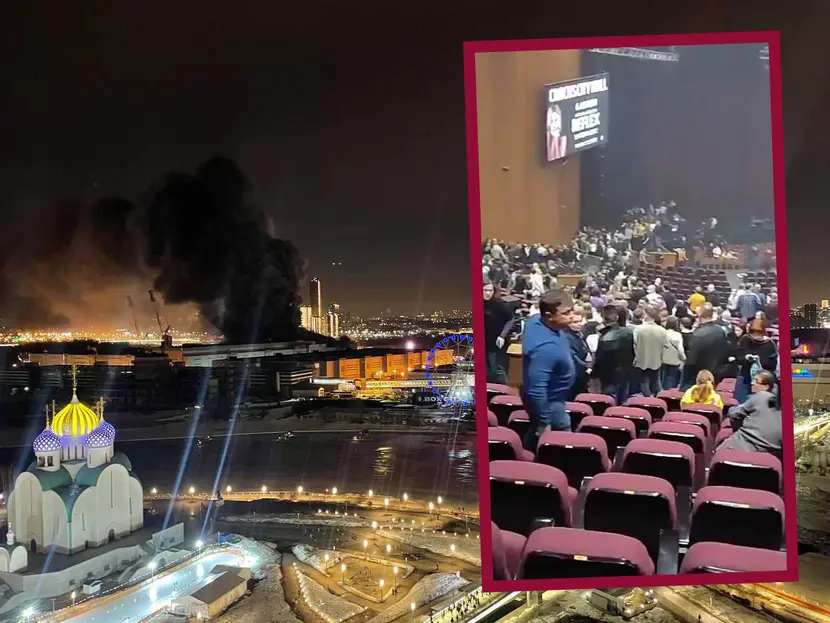 Reportan ataque e incendio en una sala de conciertos de Moscú; graban VIDEO del momento