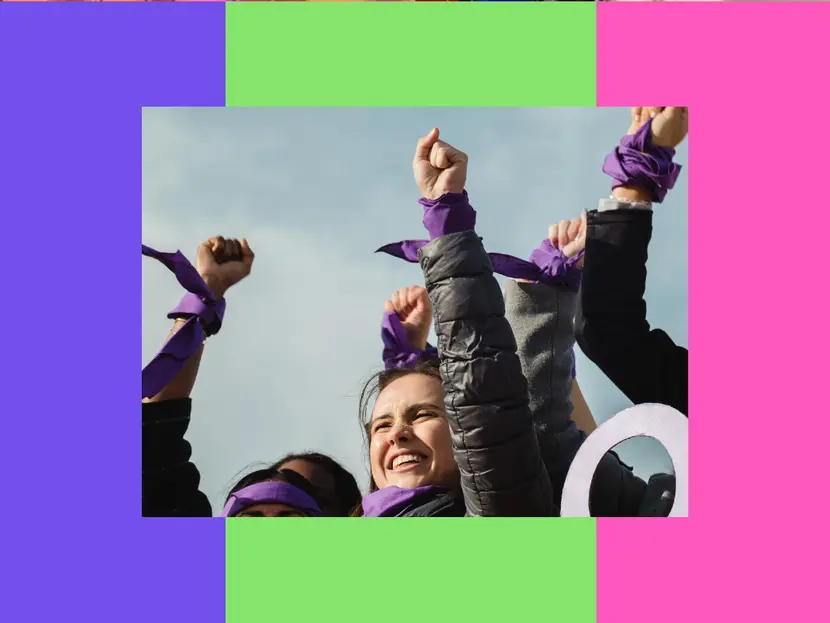 ¿Qué significan los colores morado, verde y rosa en el movimiento feminista y marchas en el Día de la Mujer?
