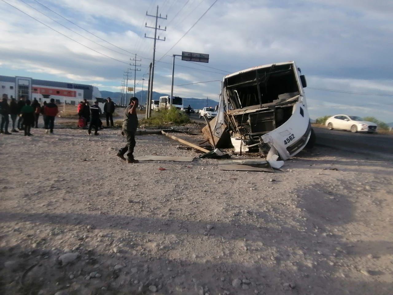 Trascienden heridos en accidente de trasporte