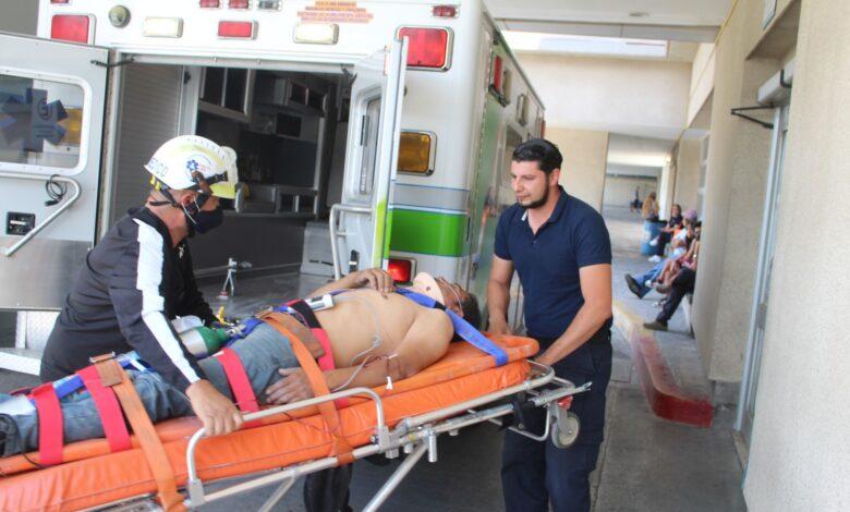 Cae de andamio y se fractura cráneo