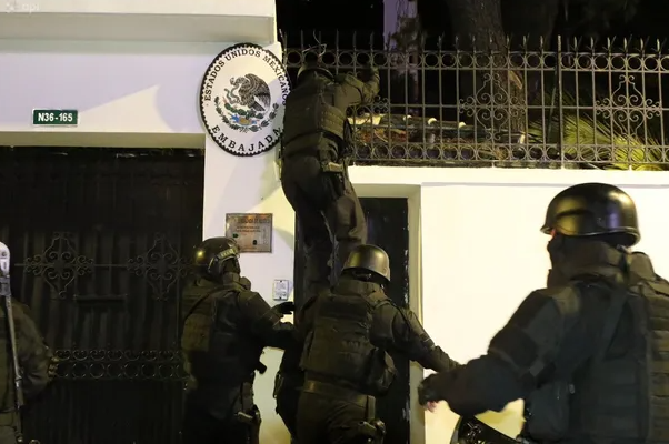 Así fue el asalto a la Embajada de México en Quito, Ecuador