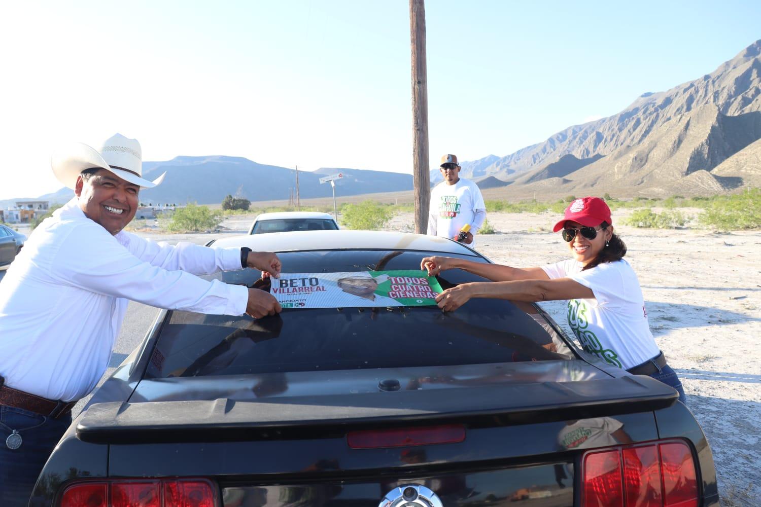Es Beto Villarreal el candidato más fuerte en Ciénegas