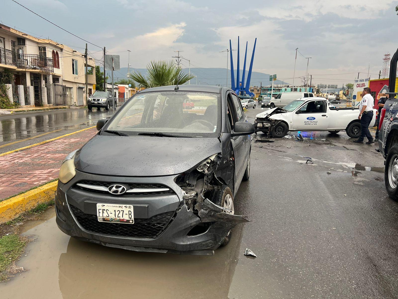 Aparatoso choque de troca contra auto