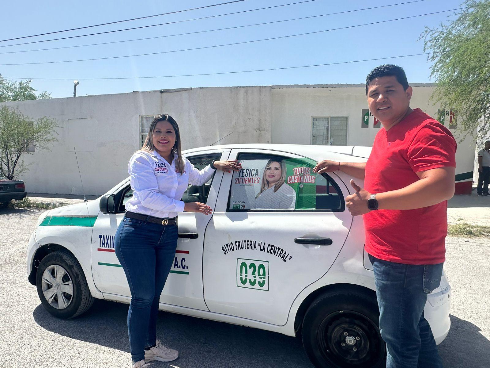 Respaldan taxistas proyecto de Yessi