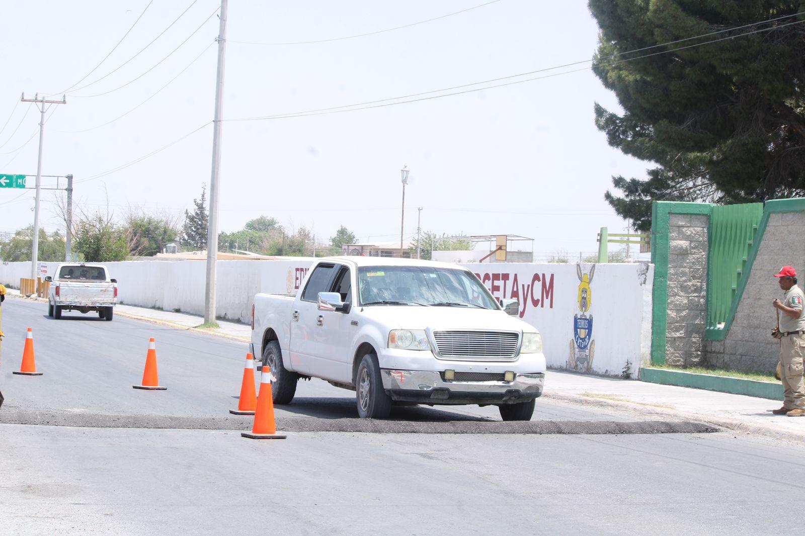Instalan reductores por seguridad vial