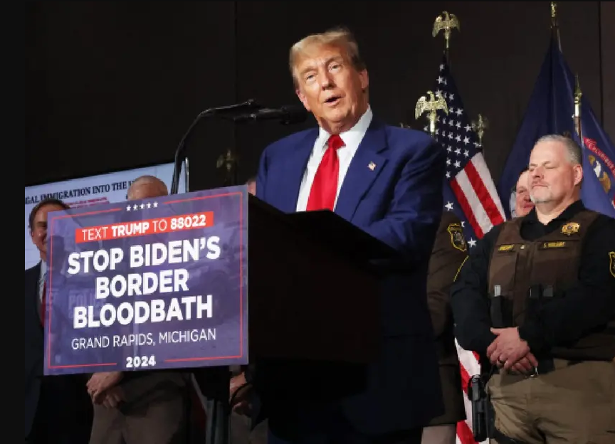 Trump acusa a Biden de un «baño de sangre fronterizo»