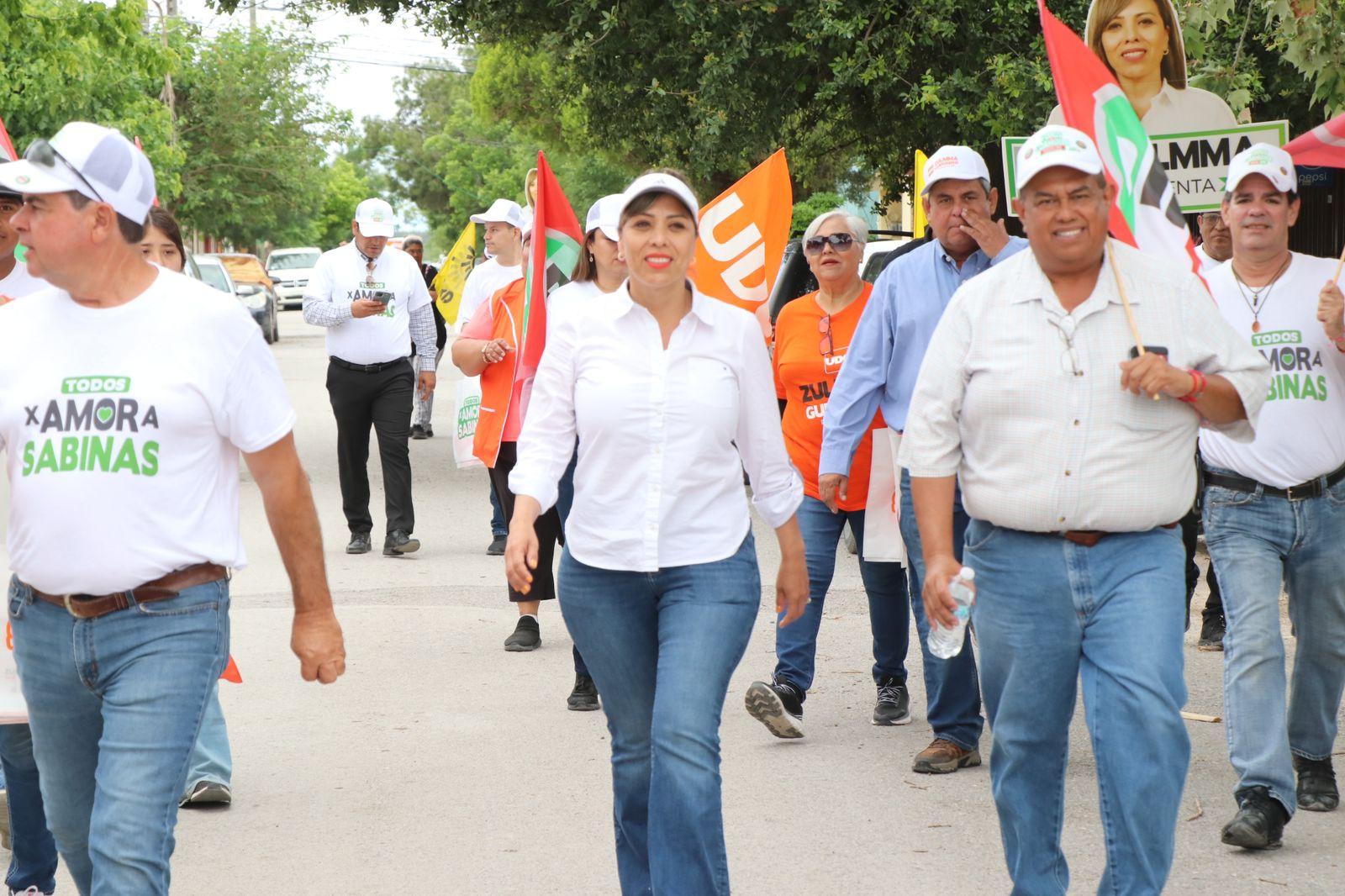 Expresan sabinenses confianza en Zulmma