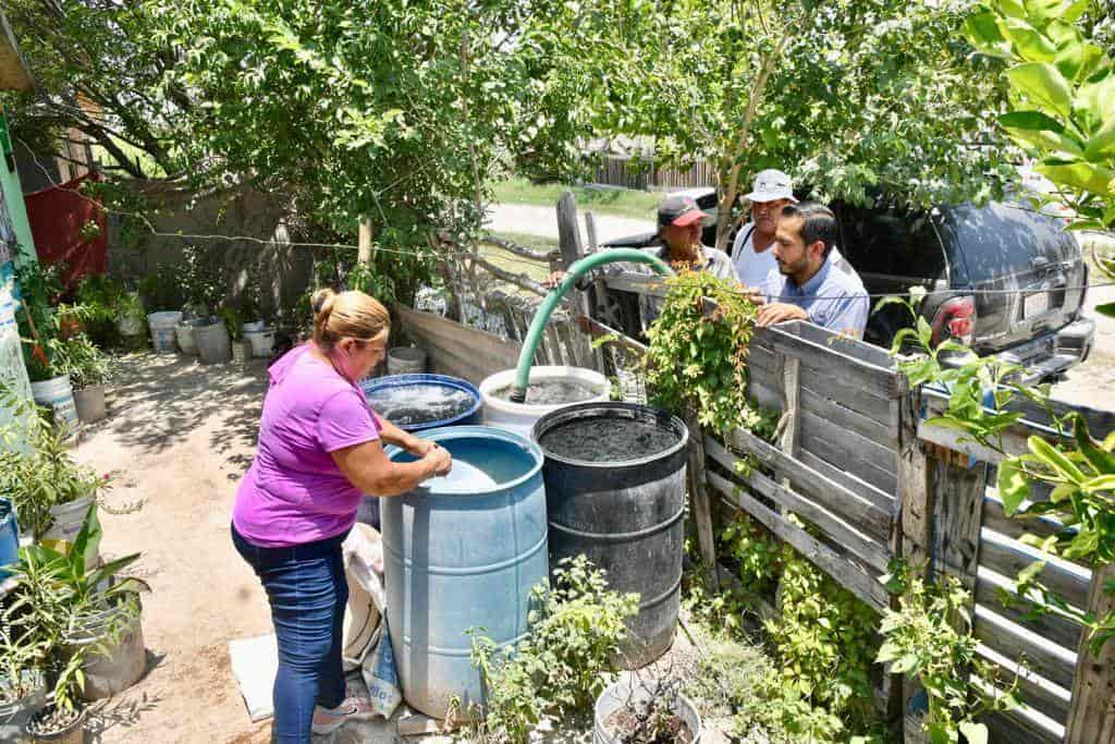 Destinarán 10 mil litros de agua mediante pipas