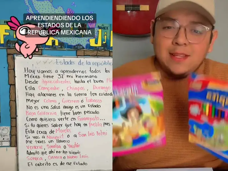VIDEO: Profesor creó canción de regional mexicano para enseñar geografía y es todo un hit