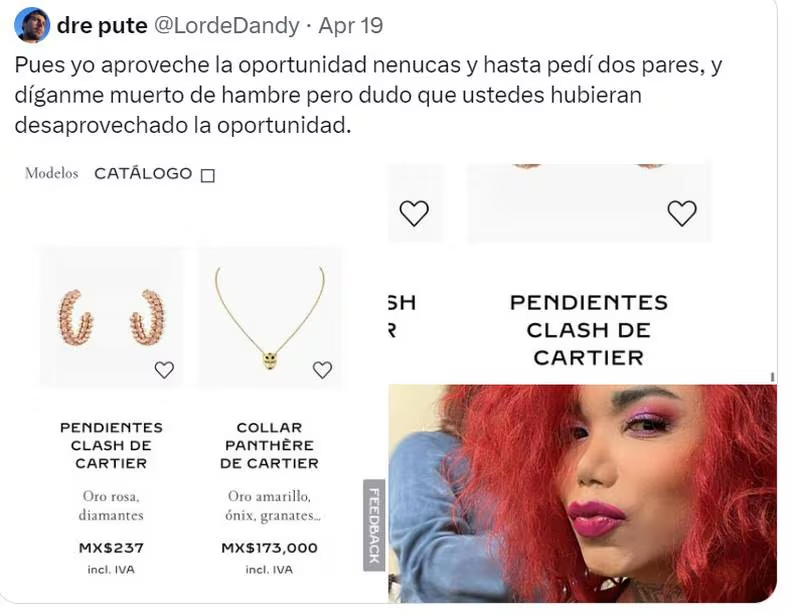 Aretes Cartier por menos de 500 pesos, esta es la historia
