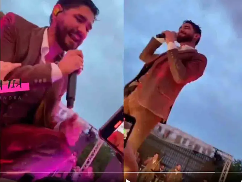 VIDEO. Mujer hace tocamientos a vocalista de Banda El Recodo en pleno show