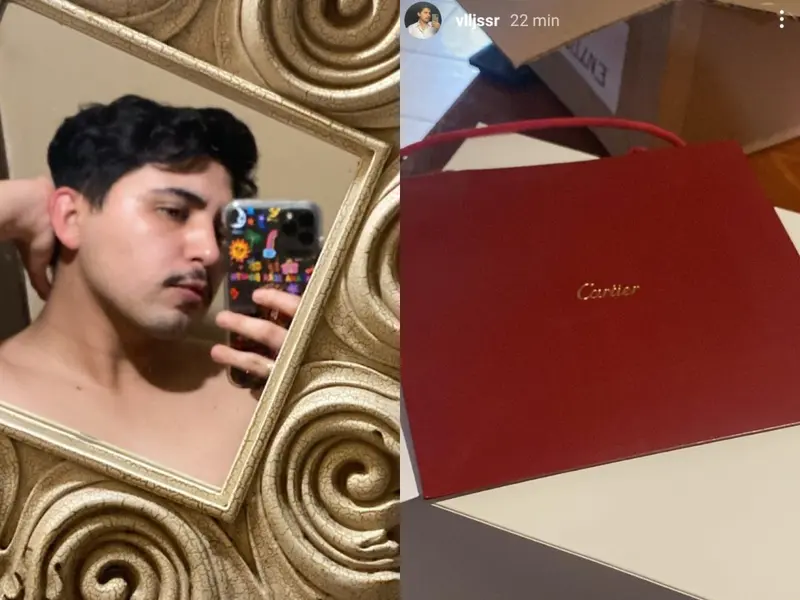  Cartier entrega aretes al joven que los compró en 237 pesos, así le llegaron