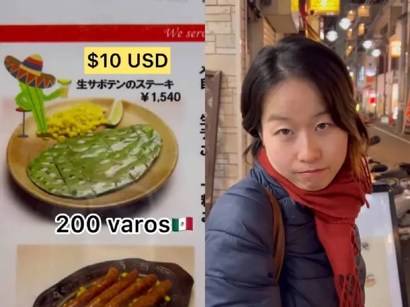 Restaurante en Japón vende nopal asado en 200 pesos; ya viene con limones
