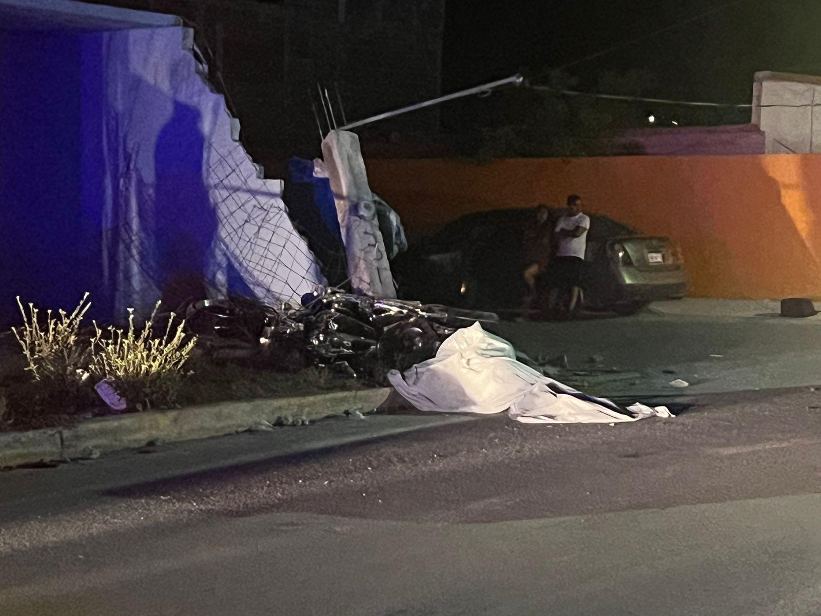 En brutal impacto muere motociclista
