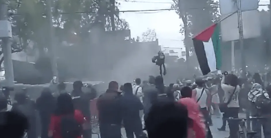 ARMAN protesta pro-Palestina en México