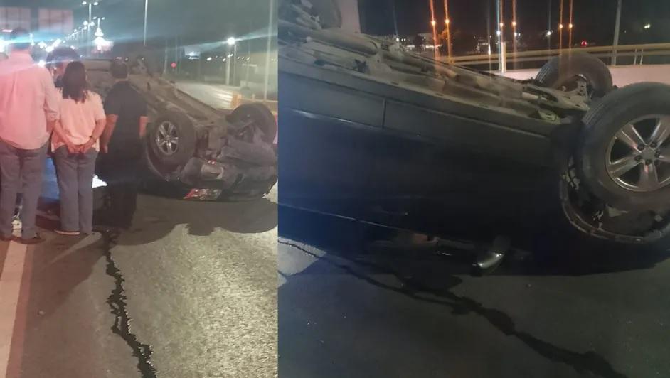 Vuelcan menores sobre carretera Torreón-SP