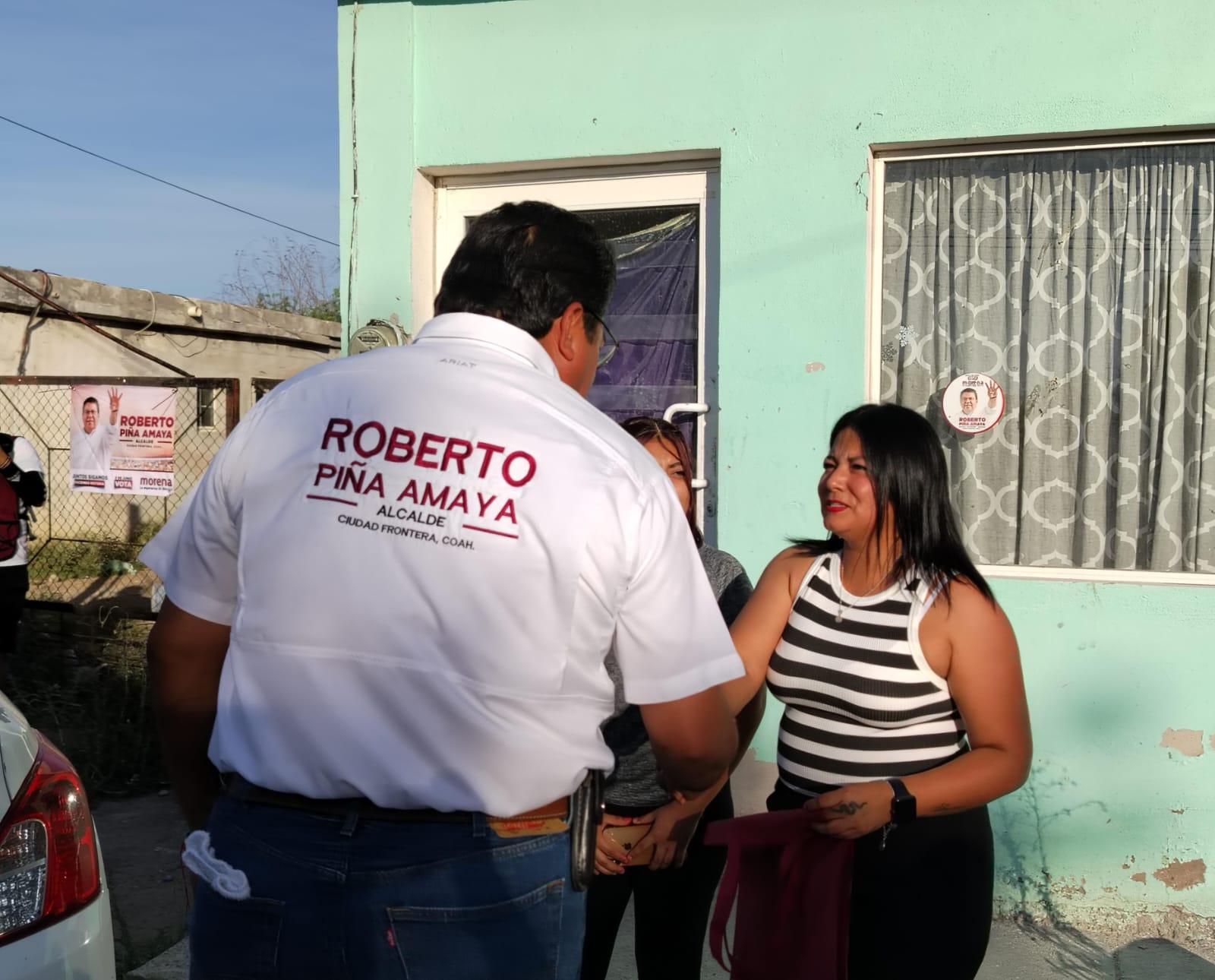 Promete Roberto Piña más inversión pública