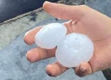 graniza en Minas de Barroterán