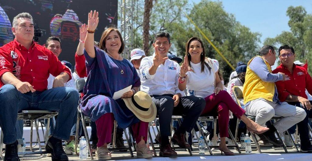 “Claudia es un peligro para la democracia”, reitera Xóchitl Gálvez en el cierre de campaña de Puebla