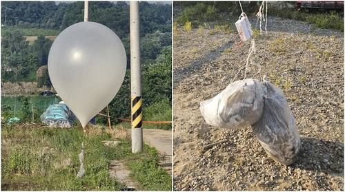 Corea del Norte lanza globos con excrementos y basura a Corea del Sur