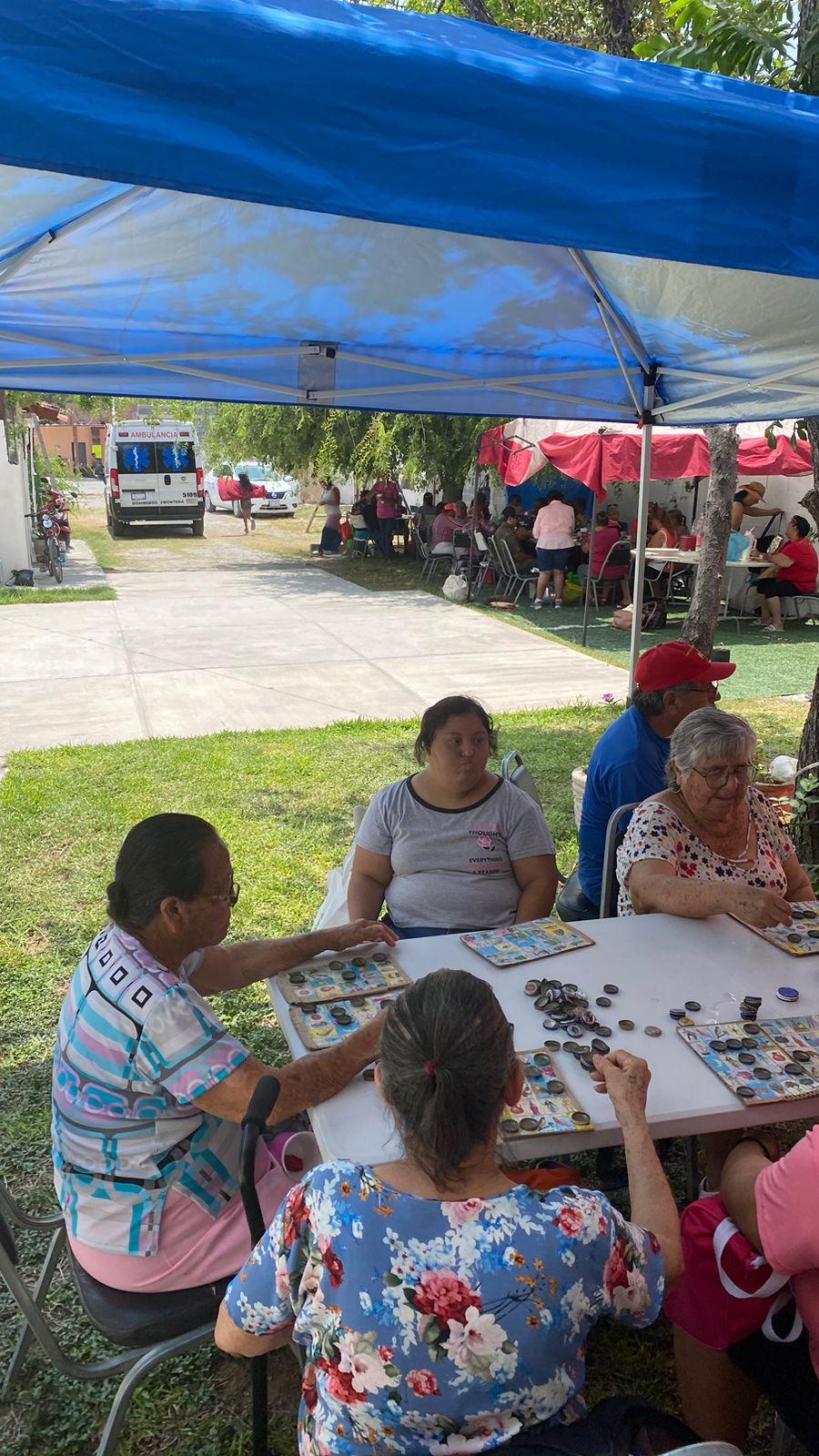Disfrutan tarde de lotería en Frontera