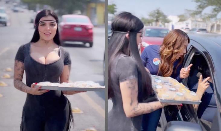 Critican a Karely Ruiz por vender pays en las calles; «cuando ya no tienes fama»