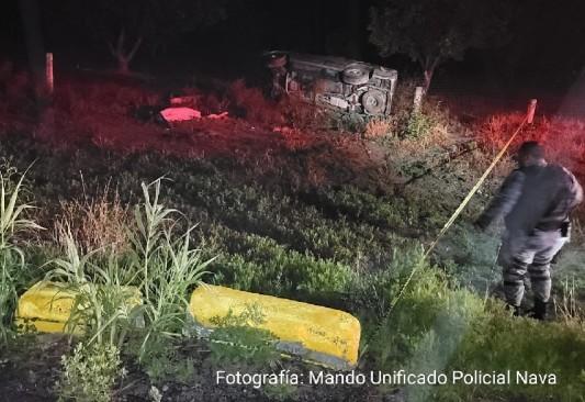 Deja volcadura 1 muerto y 5 personas lesionadas