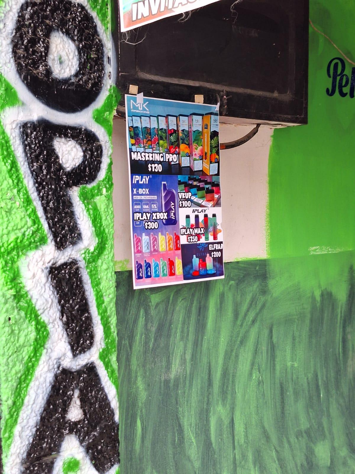 Venden vapeadores en locales del centro