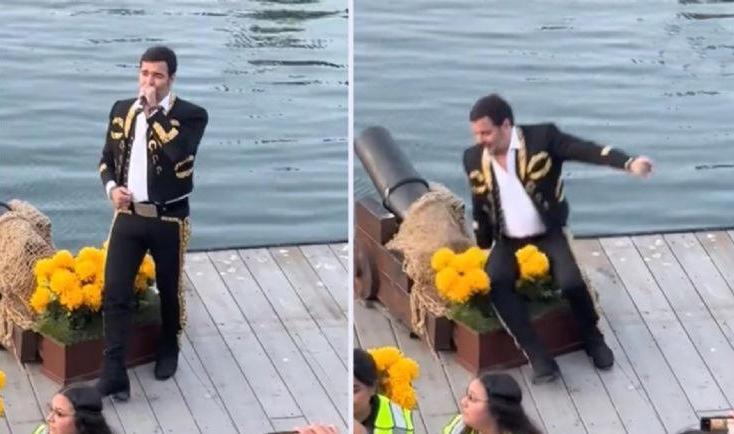 VIDEO. Pablo Montero se cae en plena presentación en EU