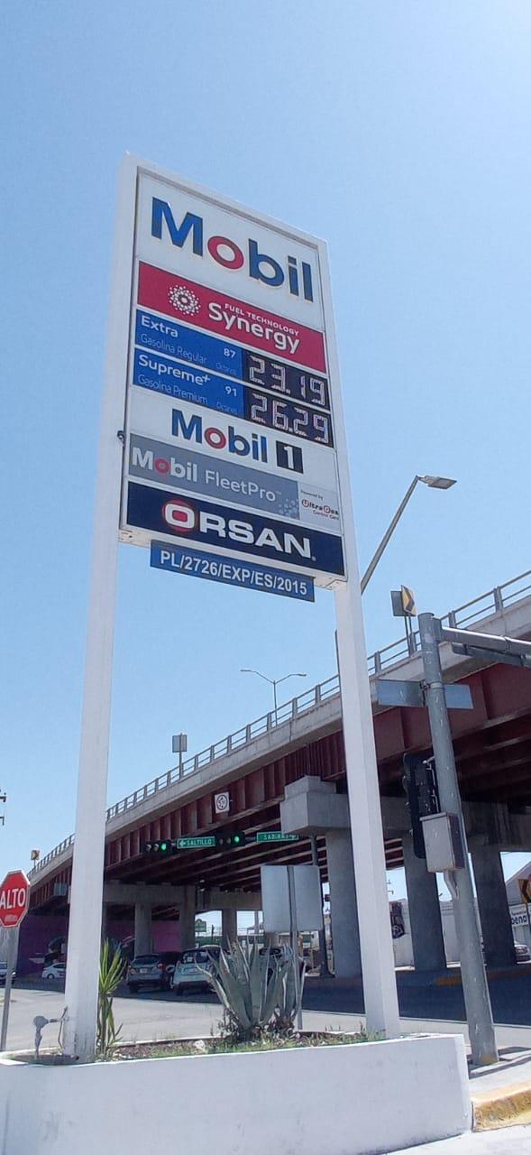 Sube gasolina