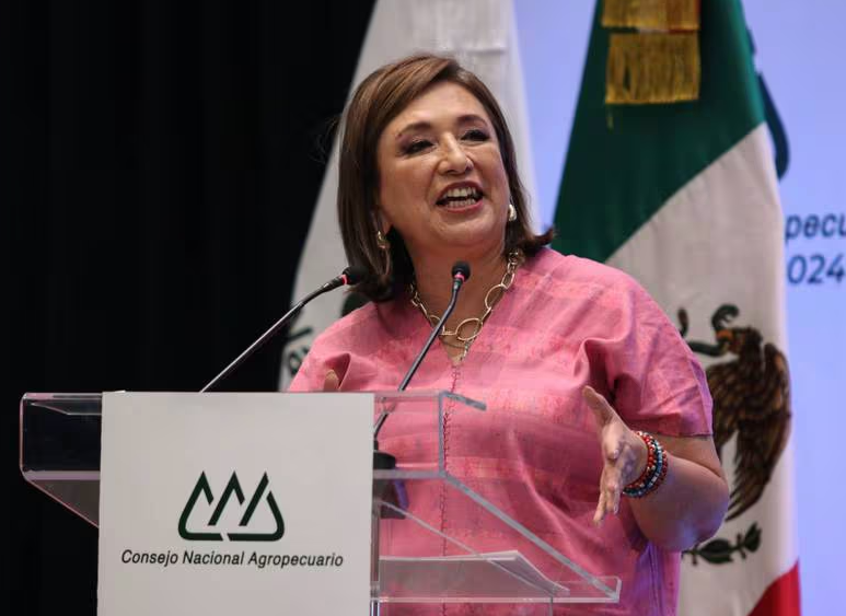 Xóchitl Gálvez tiene 40.2% de intención de voto, según encuesta presentada en evento de Citibanamex