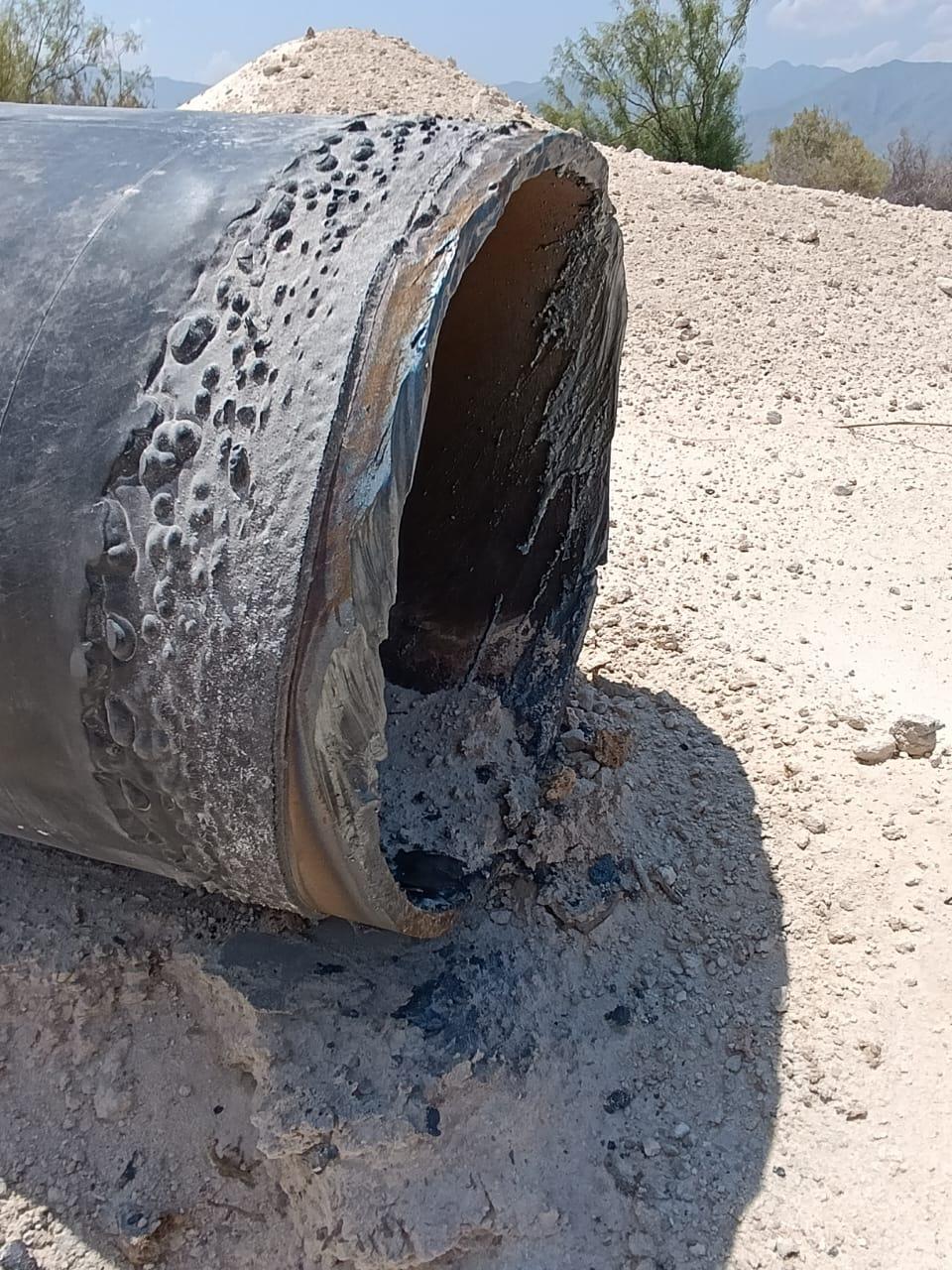 Desmantelan 700 metros de ferroducto de MINOSA