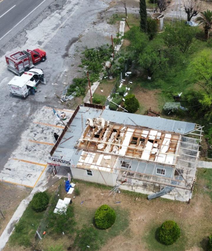 Deja tornado 100 mil pesos en daños en “Las Menonitas”