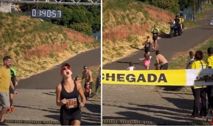 Hombre atraviesa a sus hijos en carrera de su esposa antes que gane: «no nos pueden ver felices, ni realizadas»