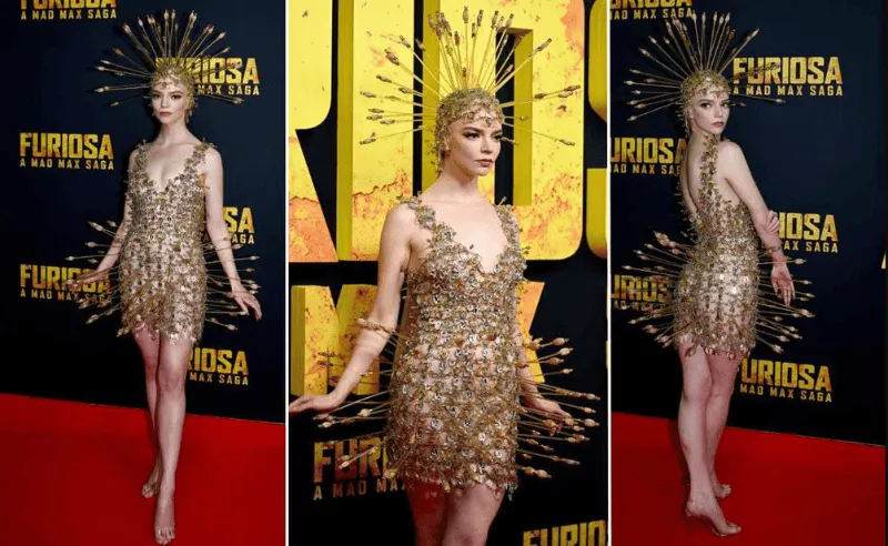 Anya Taylor-Joy se roba las miradas con un vestido de flechas