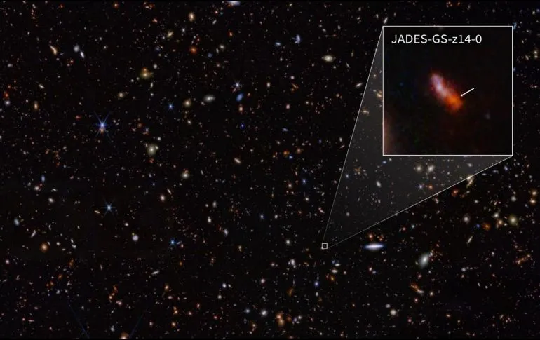 James Webb capta galaxia formada 290 millones de años después del Big Bang
