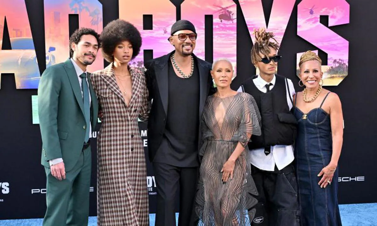 WILL SMITH CELEBRA EL ESTRENO DE SU CINTA JUNTO A JADA PINKETT Y SUS HIJOS