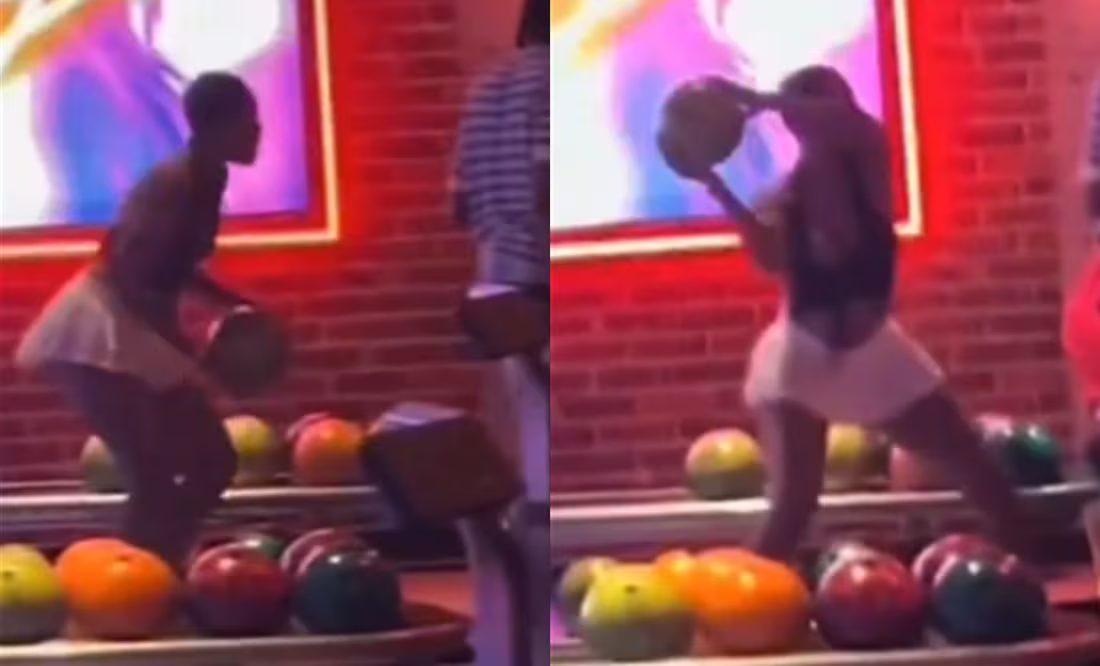 Mujer lanza bola de boliche contra la cabeza de una joven en Miami.