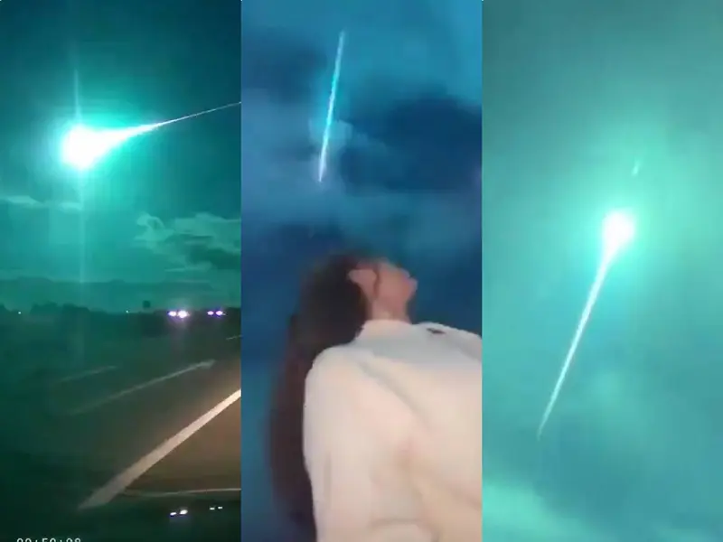 ¿Meteorito? Misteriosa esfera verde ilumina cielo de España y Portugal