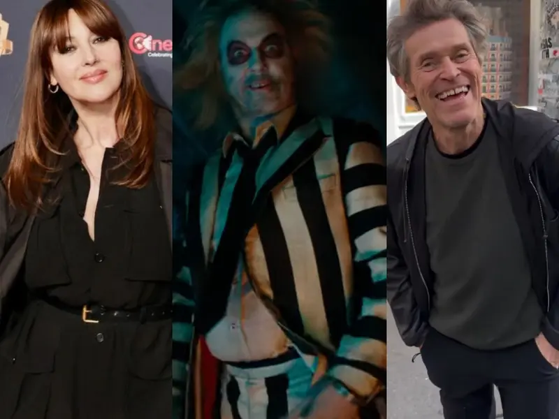 Monica Bellucci y Willem Dafoe en ‘Bleetlejuice 2’