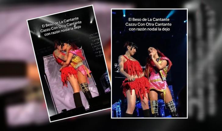 Reviven video de Cazzu besando a una cantante cuando aún seguía junto a Christian Nodal | VIDEO