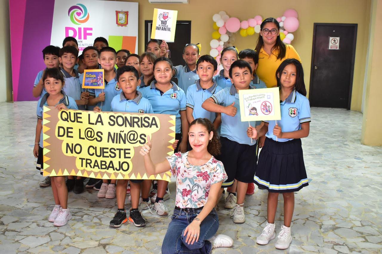 Presenta DIF SB cuento contra trabajo infantil