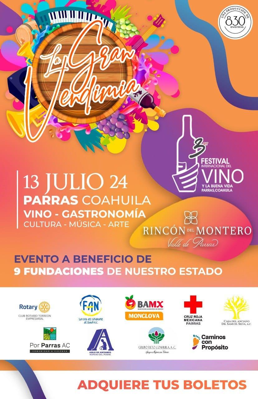 Invita Parras a la Gran Vendimia