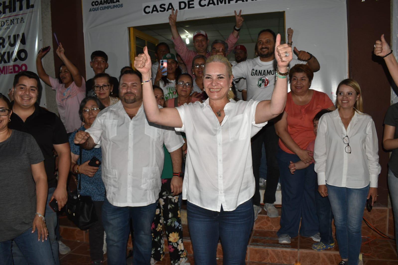 Gana Laura con voto masivo en Múzquiz