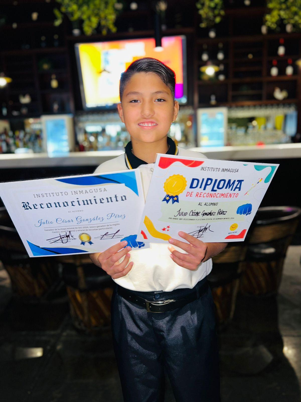 Es de Inmagusa ganador estatal de la Olimpiada
