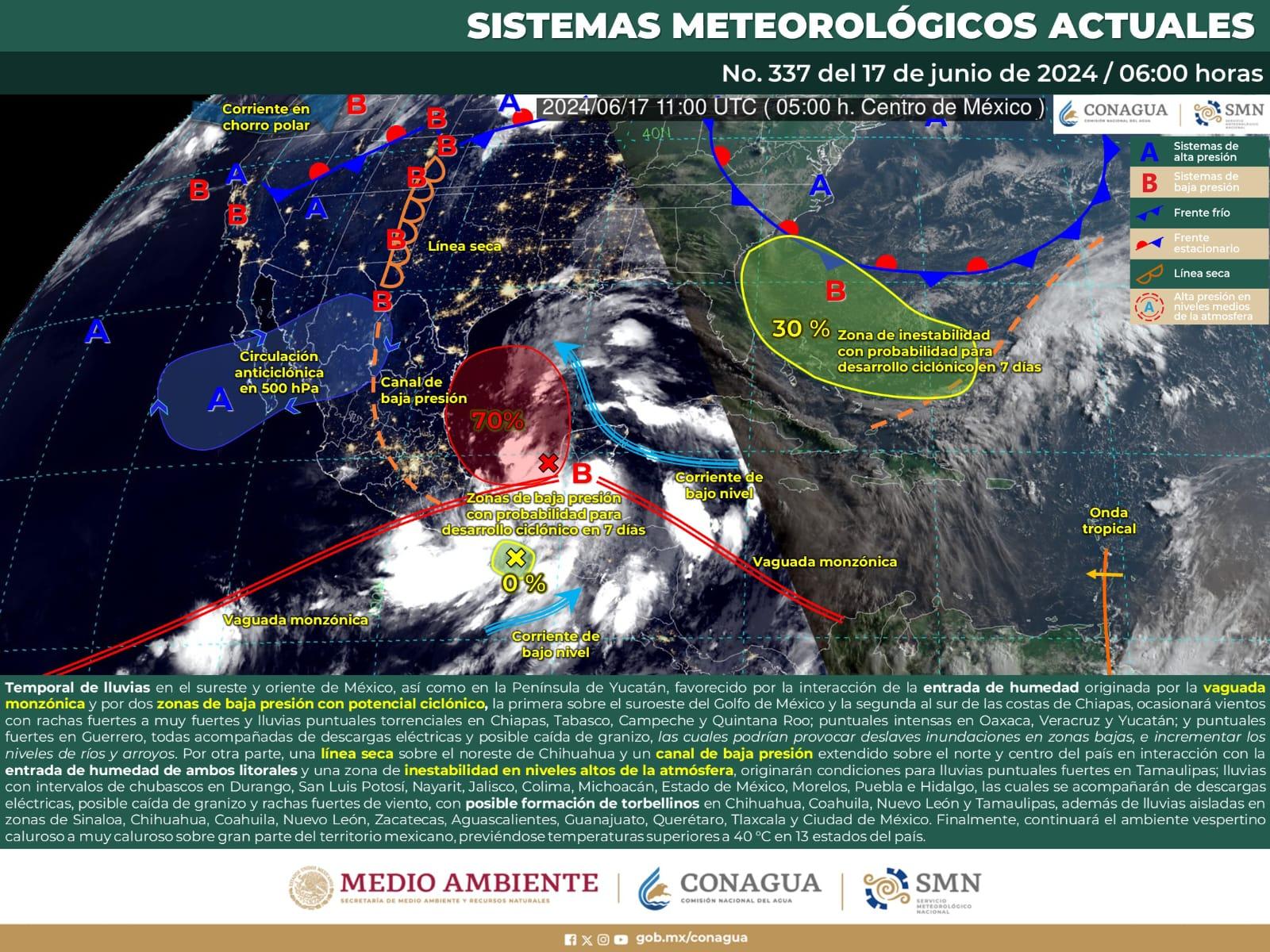 ALERTA COAHUILA POR FUERTES TORRENCIALES