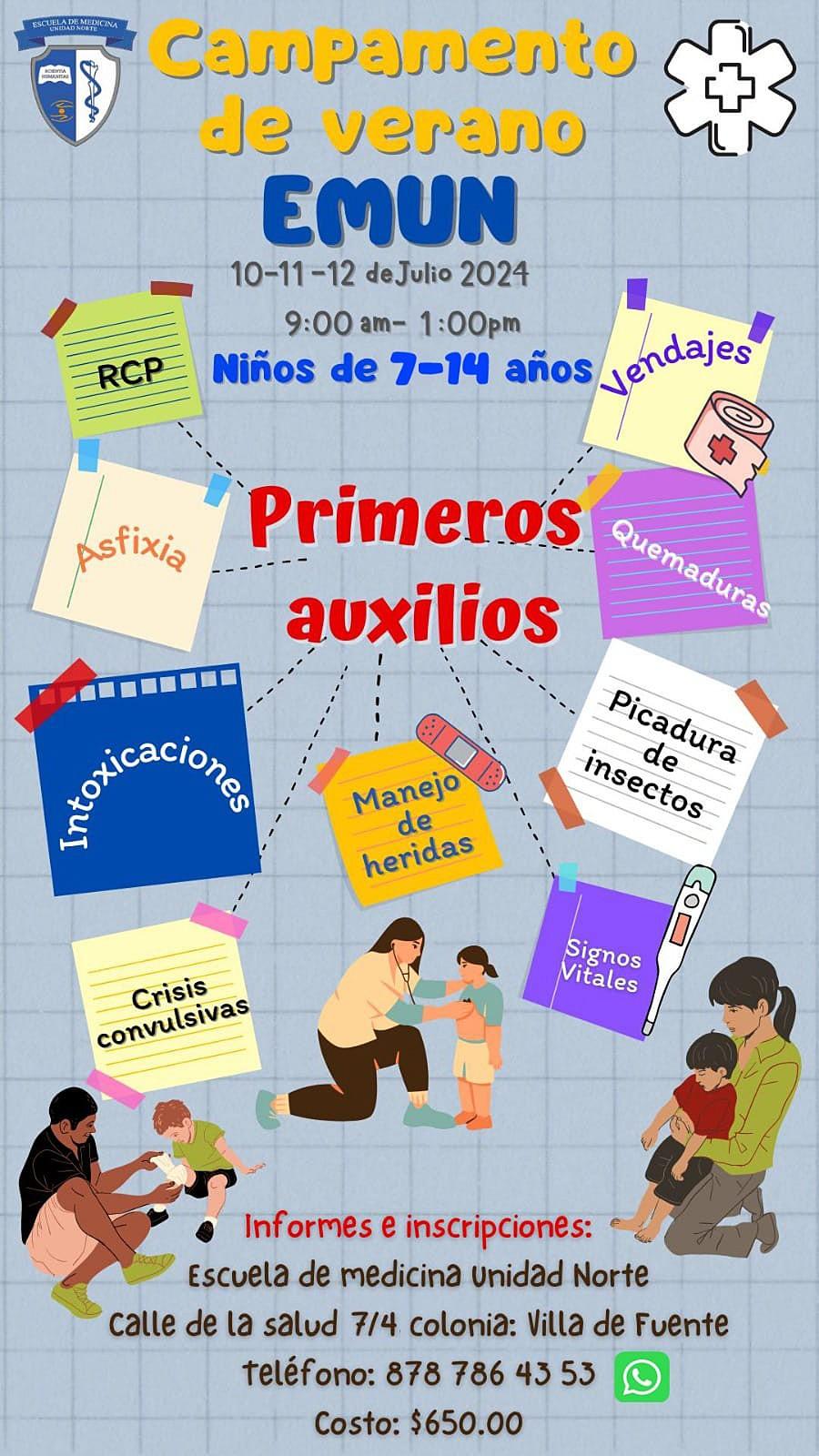 Invitan a campamento de primeros auxilios